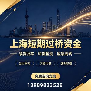 💰上海短期资金，怎么解决？🤝找正规过桥垫资公司